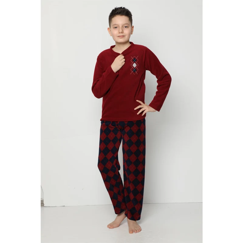 Akbeniz WelSoft Polar Erkek Çocuk Pijama Takımı 4530 ZN8235