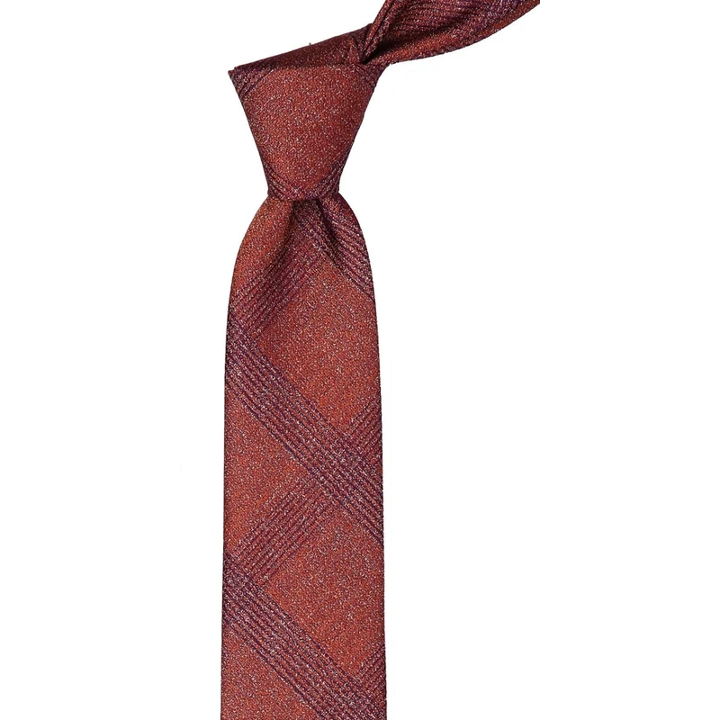Kravatkolik Orange Self-Patterning Slim Tie SK7523