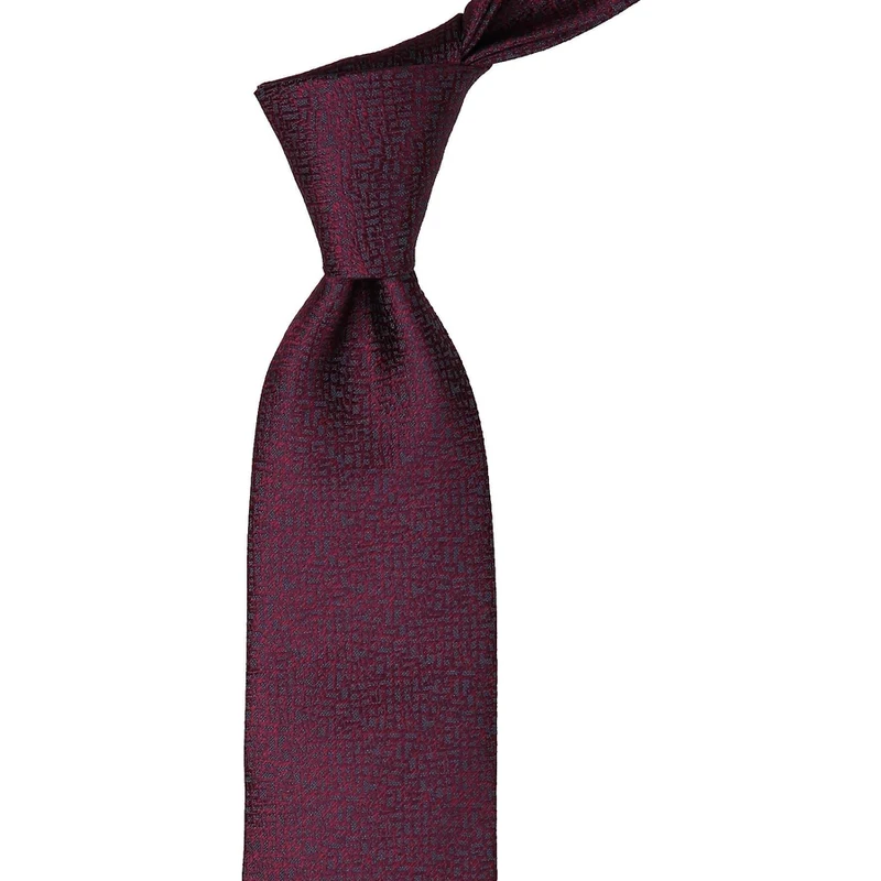 Kravatkolik Claret Red Self-Patterned Classic Tie KK9642