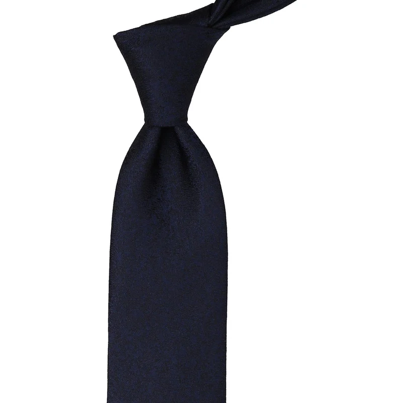 Kravatkolik Navy Blue Sand Pattern Handkerchief Classic Tie KK9910