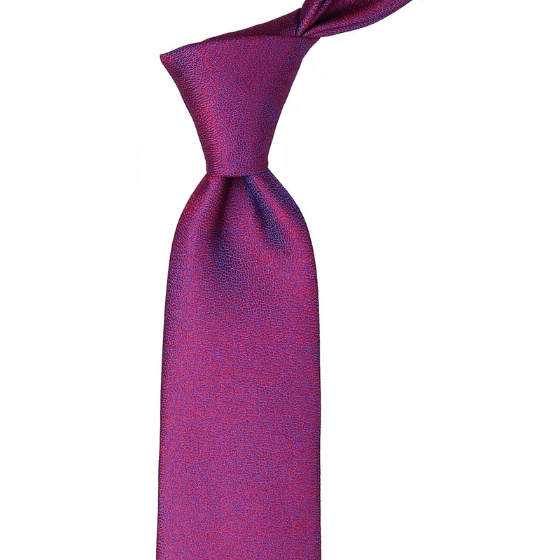Kravatkolik Red - Blue Sand Pattern Handkerchief Classic Tie KK9742