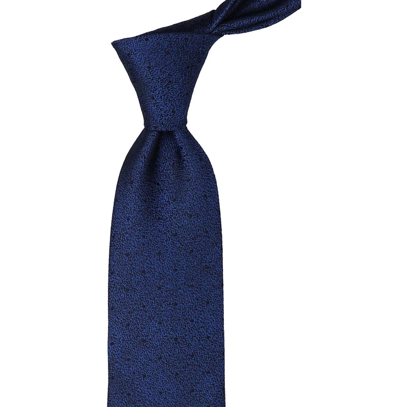 Kravatkolik Navy Blue Sand Pattern Handkerchief Classic Tie KK9803