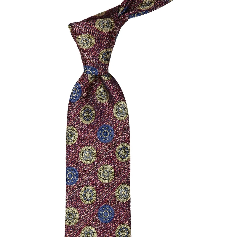 Kravatkolik Multicolored Patterned Handkerchief Classic Tie KK9950