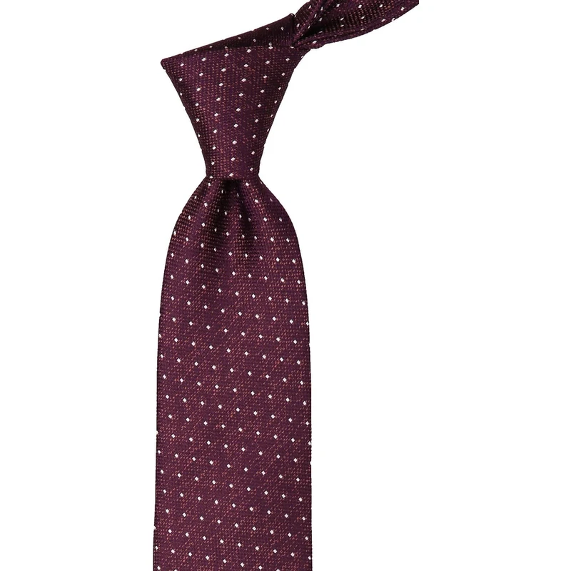 Kravatkolik Purple Dot Patterned Classic Tie KK9972