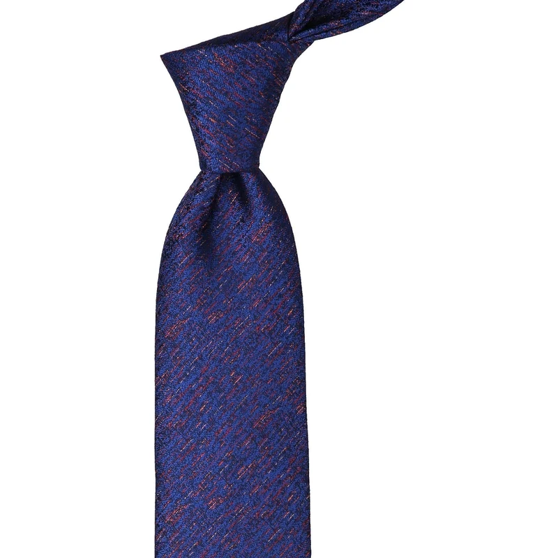 Kravatkolik Navy Blue Sand Pattern Handkerchief Classic Tie KK10032