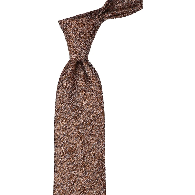 Kravatkolik Saffron Sand Pattern Handkerchief Classic Tie KK10156