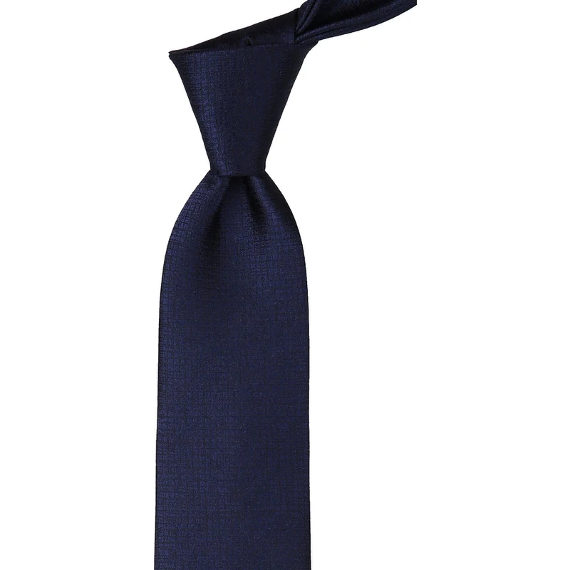 Kravatkolik Navy Blue Self-Patterned Classic Tie KK10171