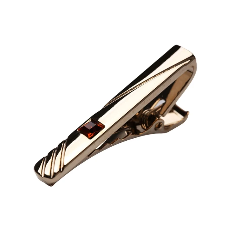 Kravatkolik Gold Color Orange Stone Tie Clip KIY249 GU8895 Kravatkolik Gold Color Orange Stone Tie Clip KIY249 GU8895