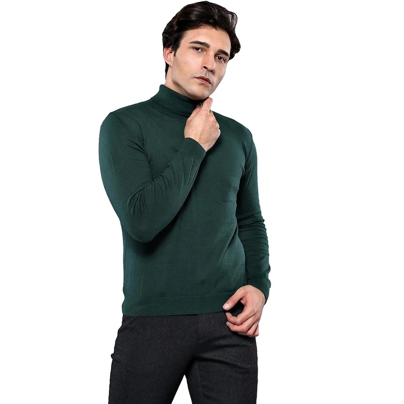 Turtleneck Green Sweater | Wessi Turtleneck Green Sweater | Wessi