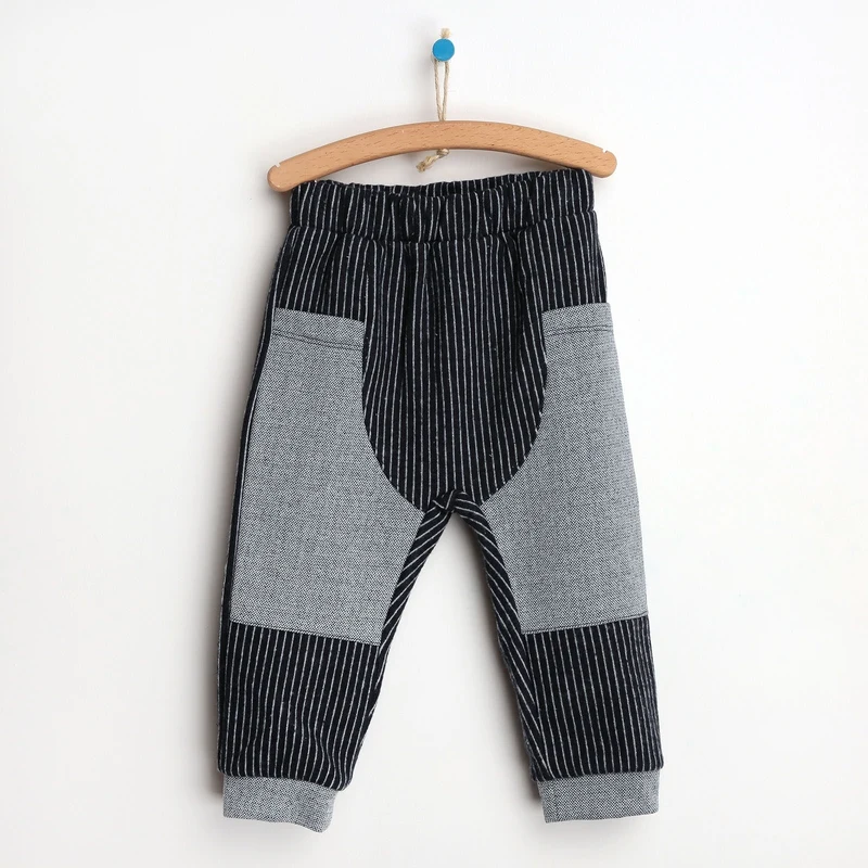 HelloBaby Basic Bebek Pamuklu Pantolon - Tekli Lacivert