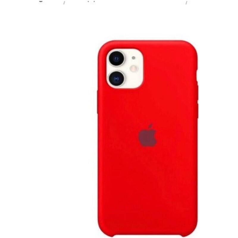 Hazalgsm Apple Iphone 11 Lansman Kırmızı Silikon Kılıf