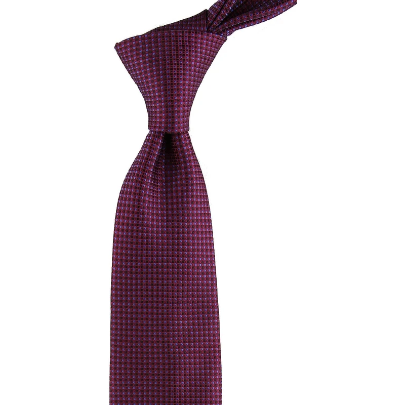 Kravatkolik Claret Red Dot Patterned Classic Tie KK10277