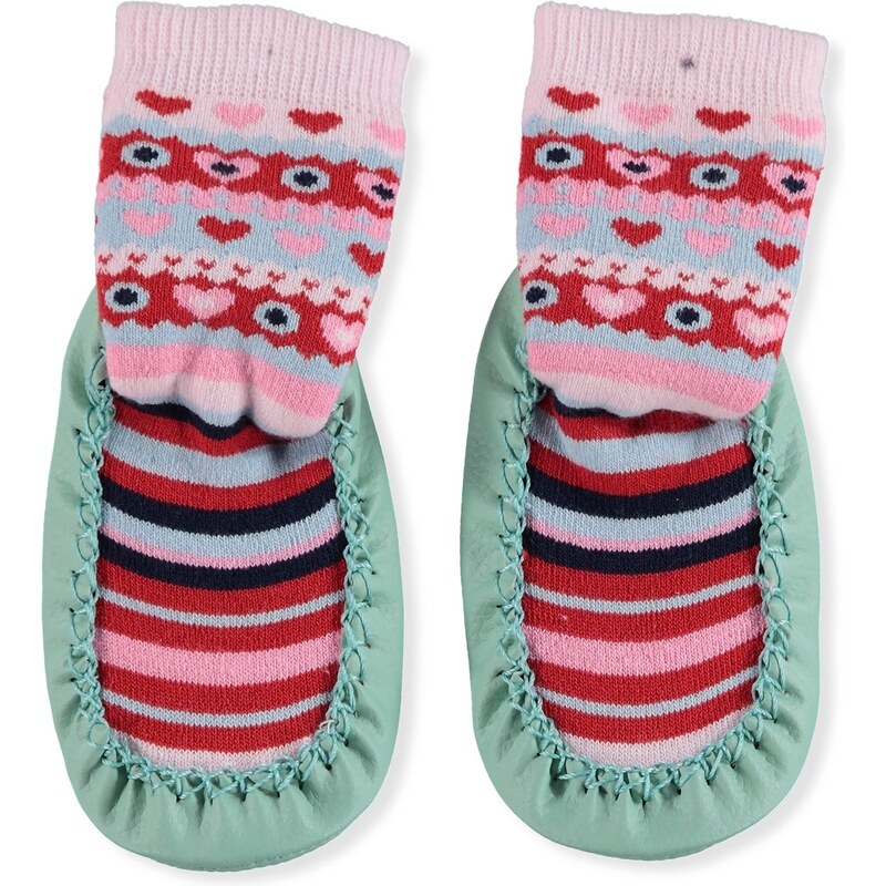 HelloBaby Karısık Desen Çarık Kız Bebek Çorap - Açık Mavi