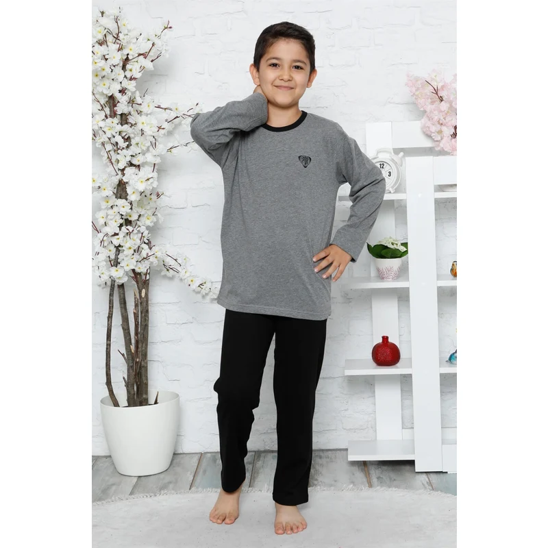 Akbeniz Çocuk Pamuk Uzun Kollu Pijama Takımı 4552 ZN7949