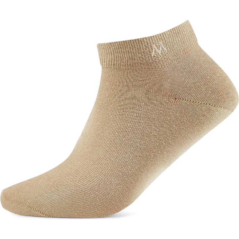 Hemington Pamuklu Camel Kısa Sneaker Çorabı