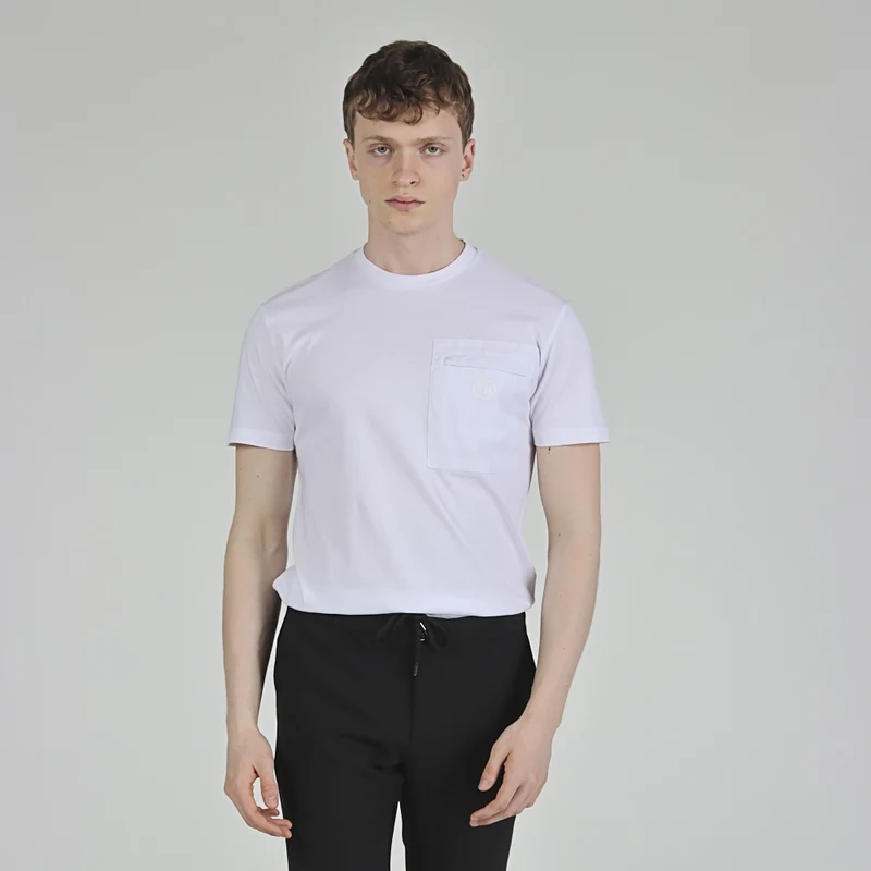 Tbasic Paraşüt Cep Basic T-shirt - Beyaz Tbasic Paraşüt Cep Basic T-shirt - Beyaz