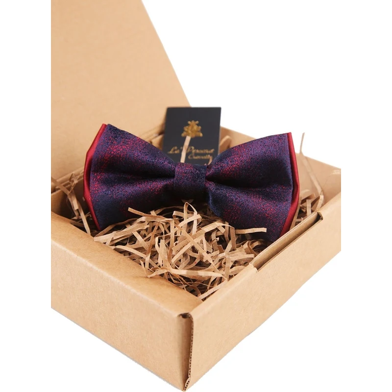 Kravatkolik Navy Blue Self-Patterned Bow Tie P1445 SN8076 Kravatkolik Navy Blue Self-Patterned Bow Tie P1445 SN8076