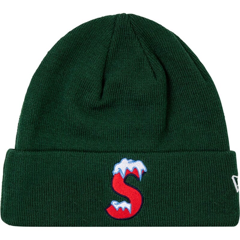 Supreme New Era S logo beanie hat Green Glami