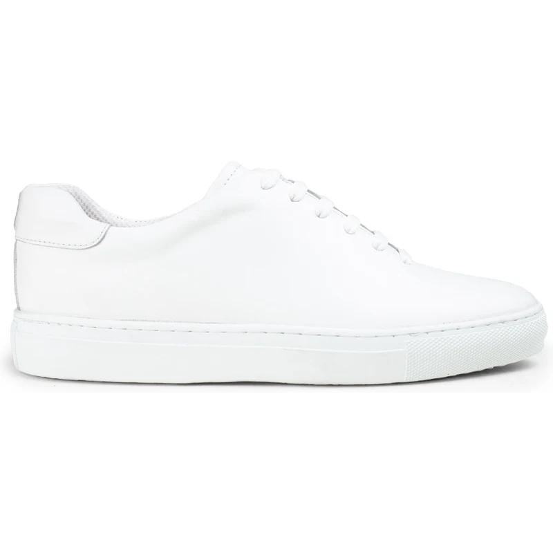 Deery Hakiki Deri Beyaz Sneaker Erkek Ayakkabı 01823MBYZC01