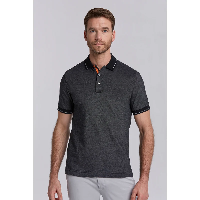 Hemington Siyah Basic Pike Pamuk Polo T-Shirt