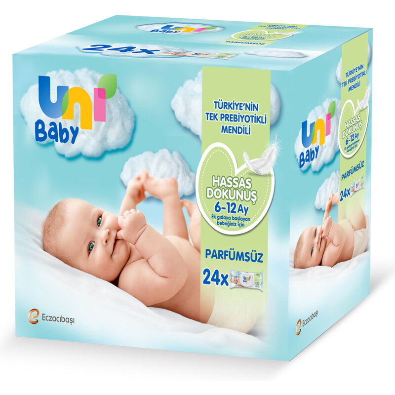 Uni Baby Hassas Dokunuş Islak Mendil 24x52 Adet