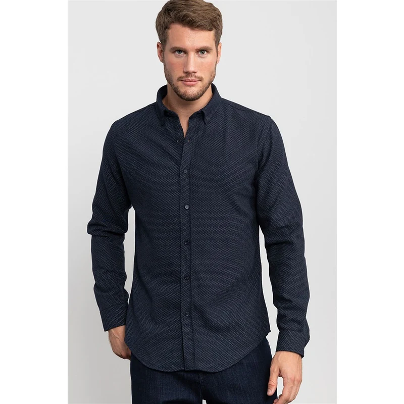 TUDORS Slim Fit Baskılı Oduncu Unisex Gömlek TUDORS Slim Fit Baskılı Oduncu Unisex Gömlek