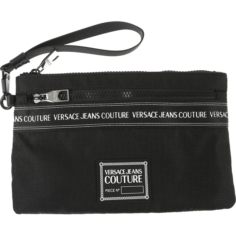 Versace Jeans Couture Pouch çantalar Outlet’te İndirimli Satış Siyah Naylon 2023