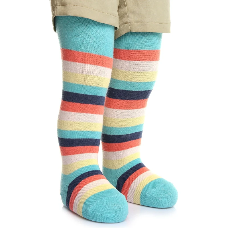 HelloBaby Külotlu Çorap Çizgili - Karışık Renkli