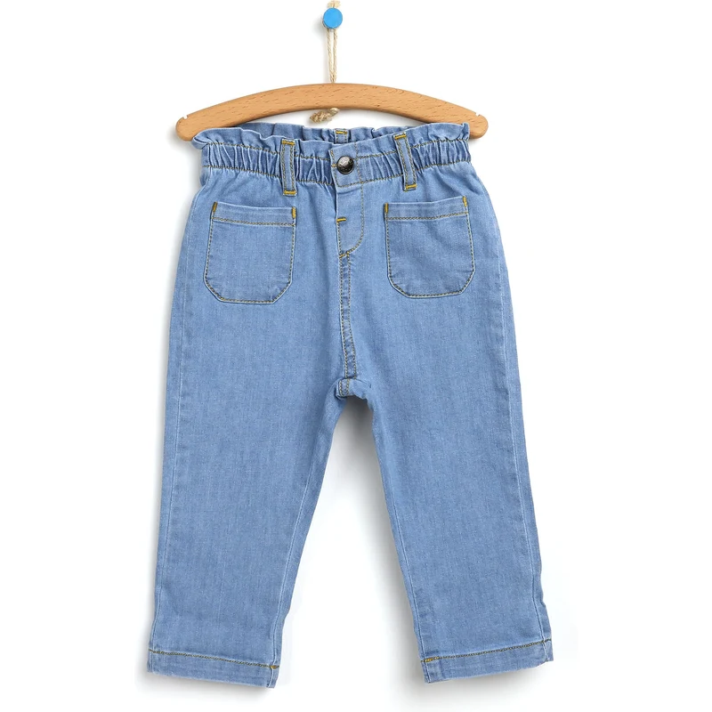 HelloBaby Basic Cepli Denim Pantolon - Açık Mavi