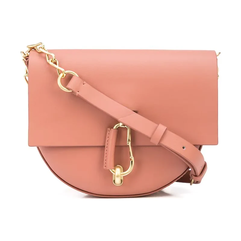 Zac Posen, Bags, Zac Zac Posen Belay Leather Saddle Crossbody Pink