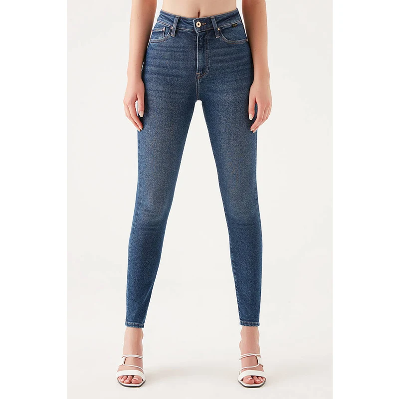 Mavi Yüksek Bel Süper Skinny Pamuklu Serenay Jeans Bayan Kot Pantolon 100980-33687 Mavi