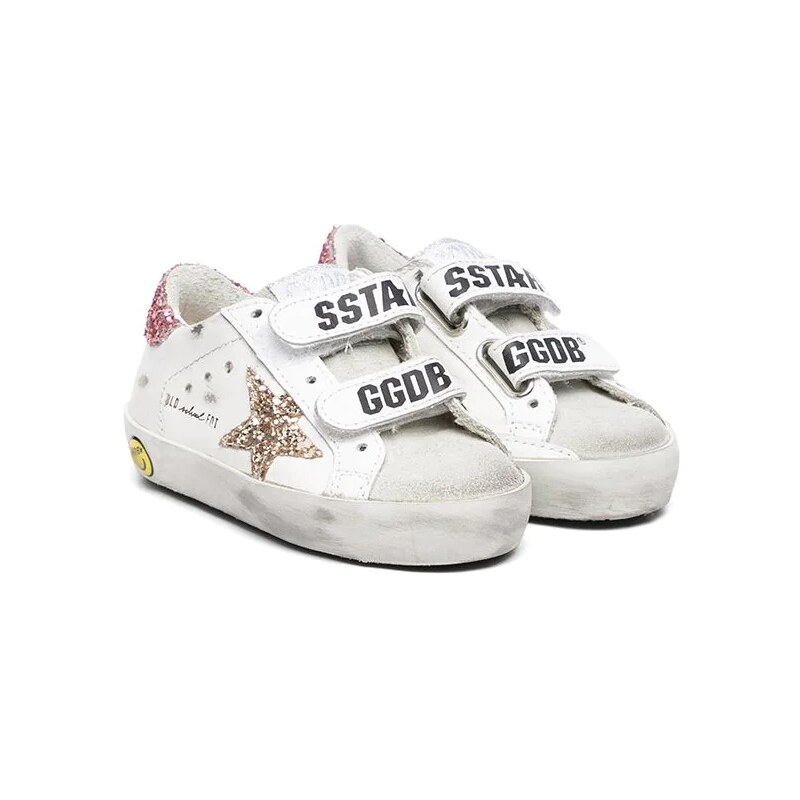 Golden Goose Kids Old School glitter effect sneakers White Glami