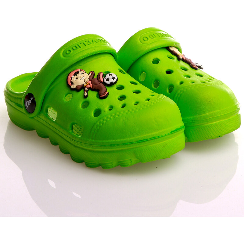 Novelido Balonlu Çocuk Sandalet - Yeşil