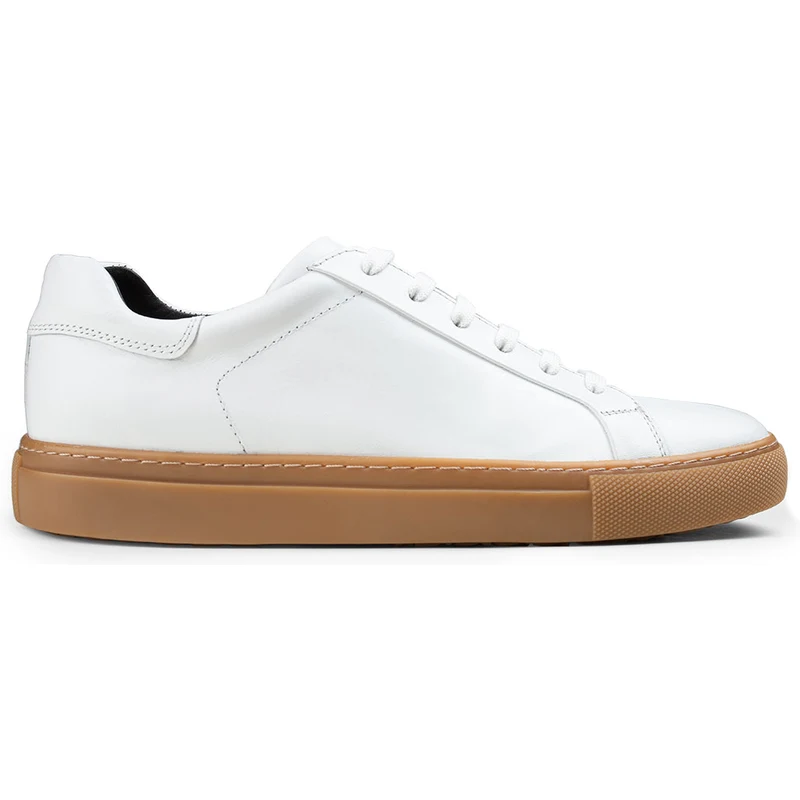 Deery Hakiki Deri Beyaz Sneaker Erkek Ayakkabı 01829MBYZC02