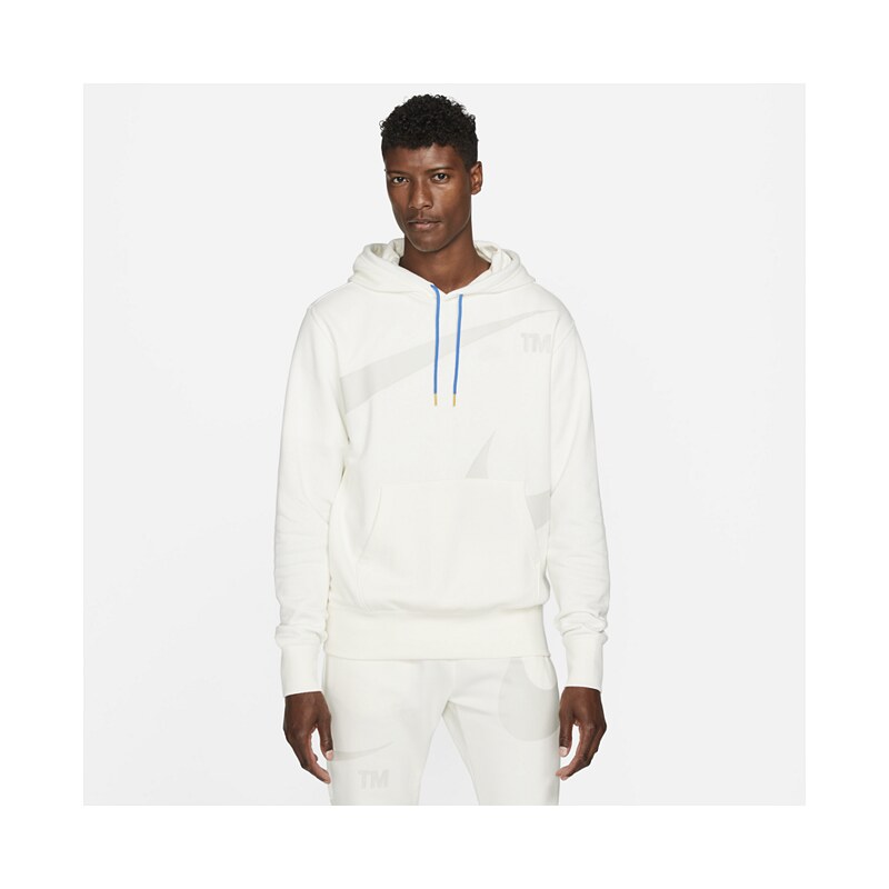 Nike swoosh hoodie grey best sale