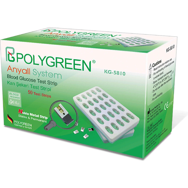 Polygreen KG 5810 Şeker Ölçme Stribi