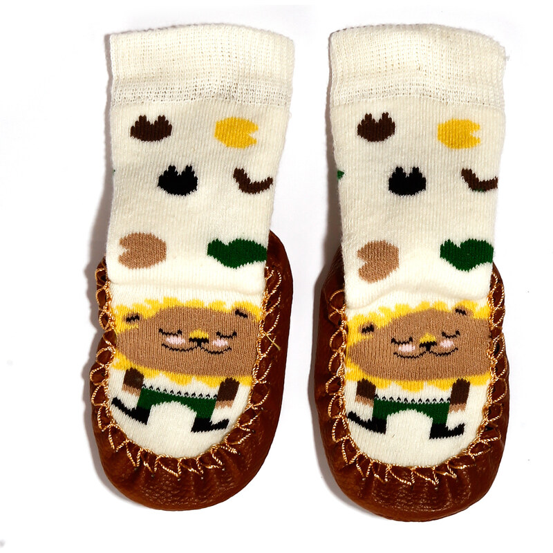 HelloBaby Ev Çorabı - Kahverengi
