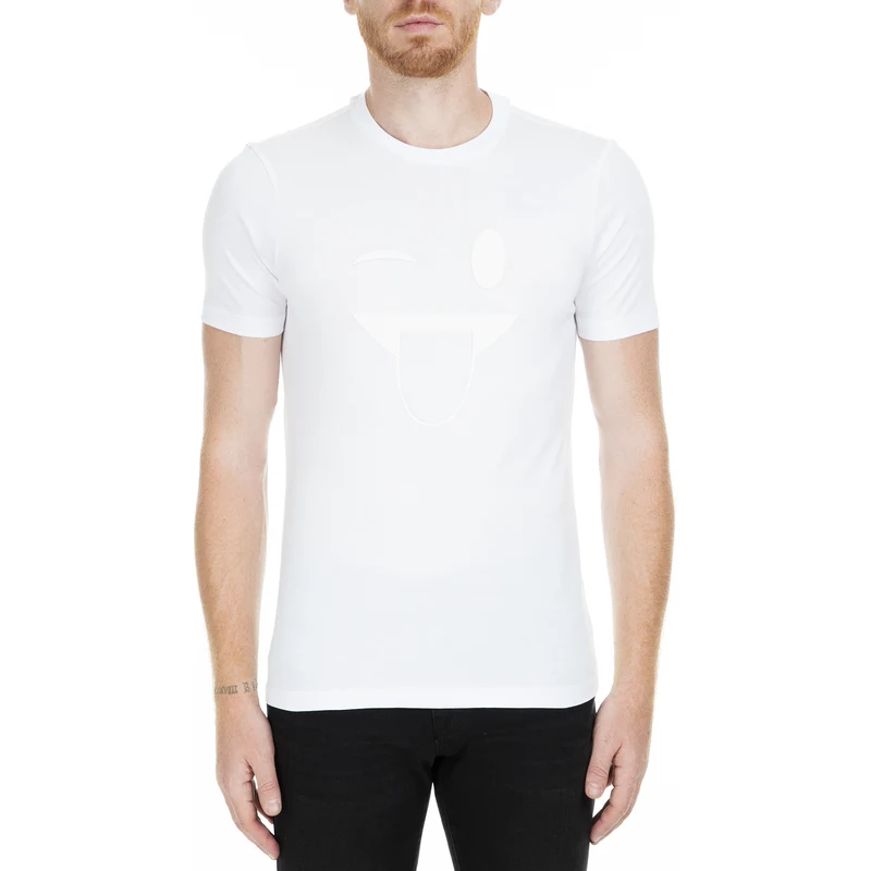 Emporio Armani Erkek T Shirt 3g1t92 1j00z 0100 Beyaz