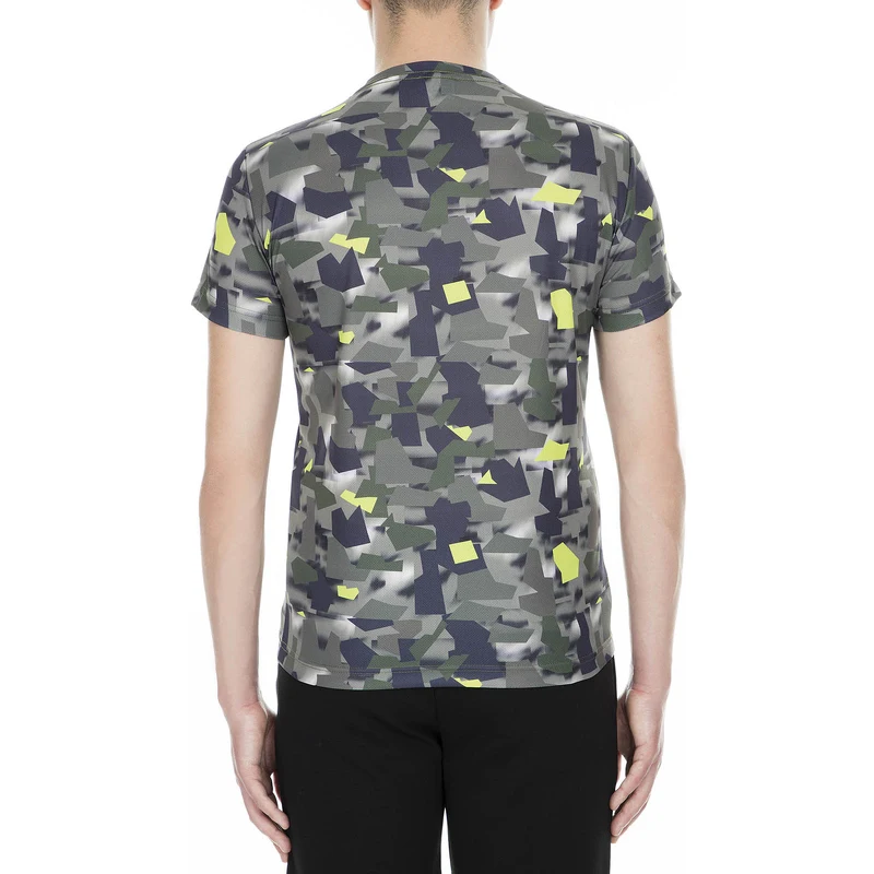 Ea7 Erkek T Shirt 3gpt17 Pjr2z 2806 Yeşil Kamuflaj PS6993