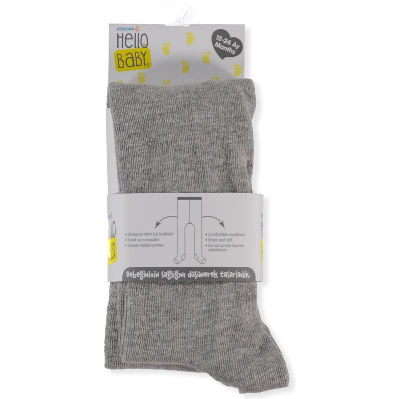 HelloBaby Basic Külotlu Çorap - Gri