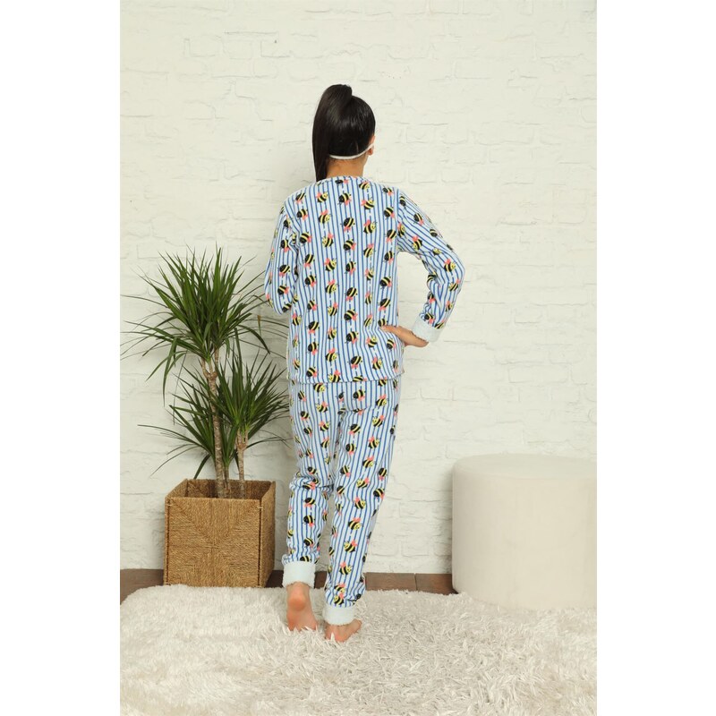 Akbeniz WelSoft Polar Kız Çocuk Pijama Takımı 4579