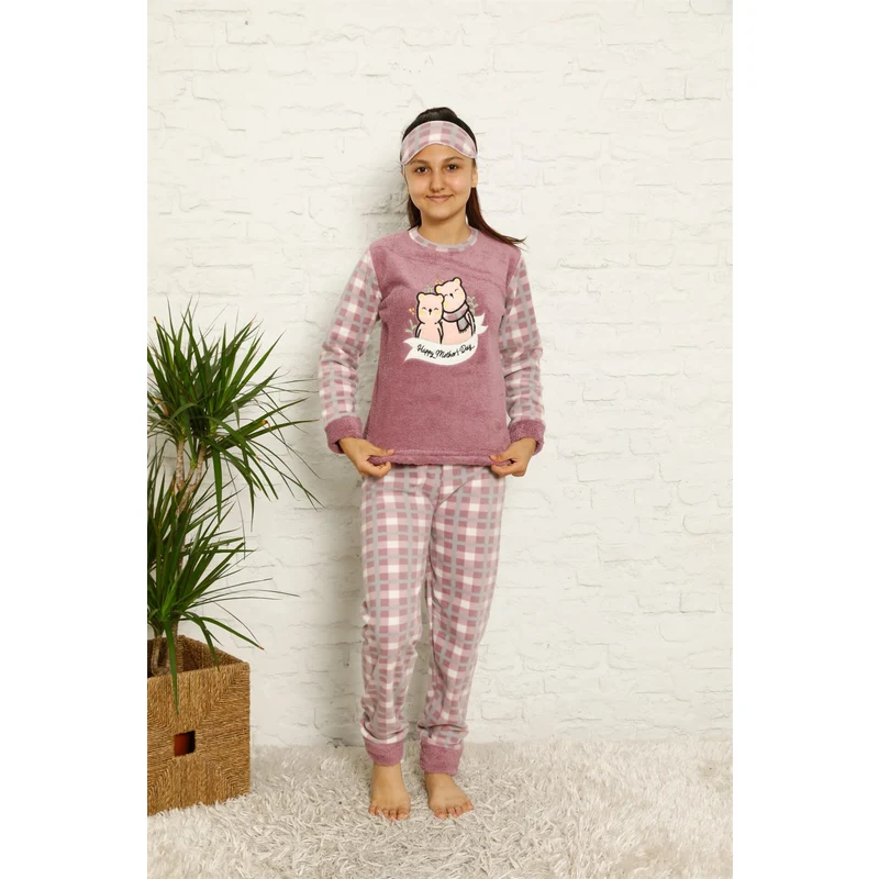 Akbeniz WelSoft Polar Kız Çocuk Pijama Takımı 4587 ZN7986