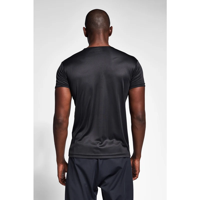 LESCON Siyah Erkek T-Shirt Kısa Kollu T-Shirt 21S-1220-21B SN8411
