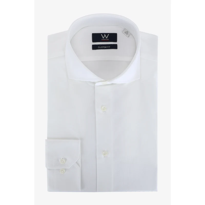 W COLLECTION Beyaz Klasik Gömlek