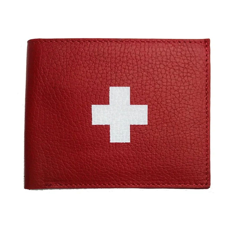 For Fun First Aid / Leather Wallet (Red)