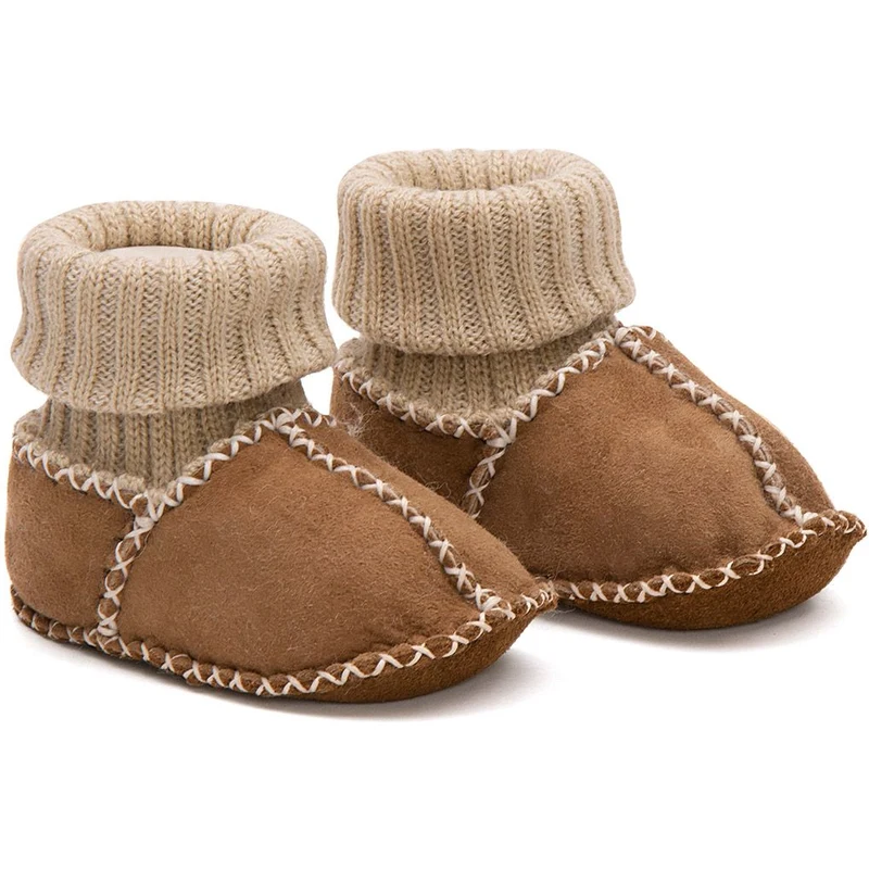 Pegia Hakiki Kürklü Çoraplı Bebek Patiği 141117