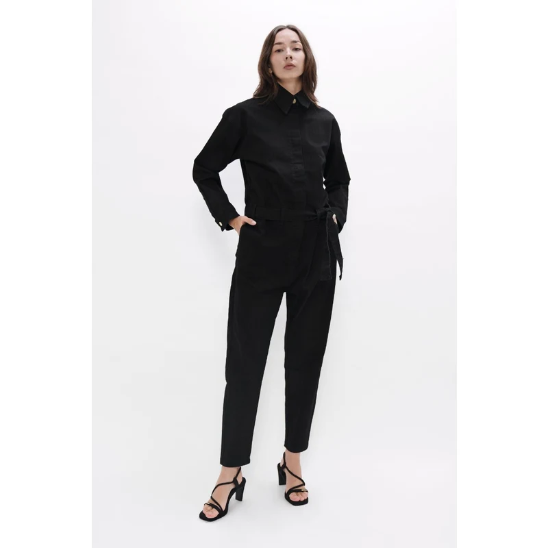 1 People Overall Denim - Black