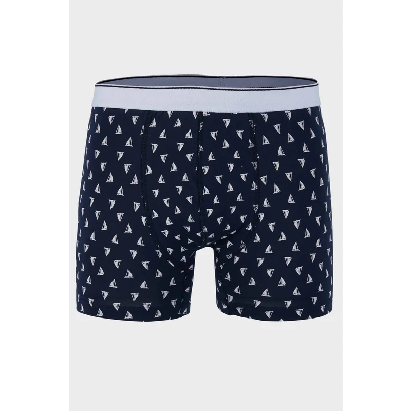Buratti Pamuklu Desenli Erkek Boxer 6153305 Lacivert-beyaz Buratti Pamuklu Desenli Erkek Boxer 6153305 Lacivert-beyaz