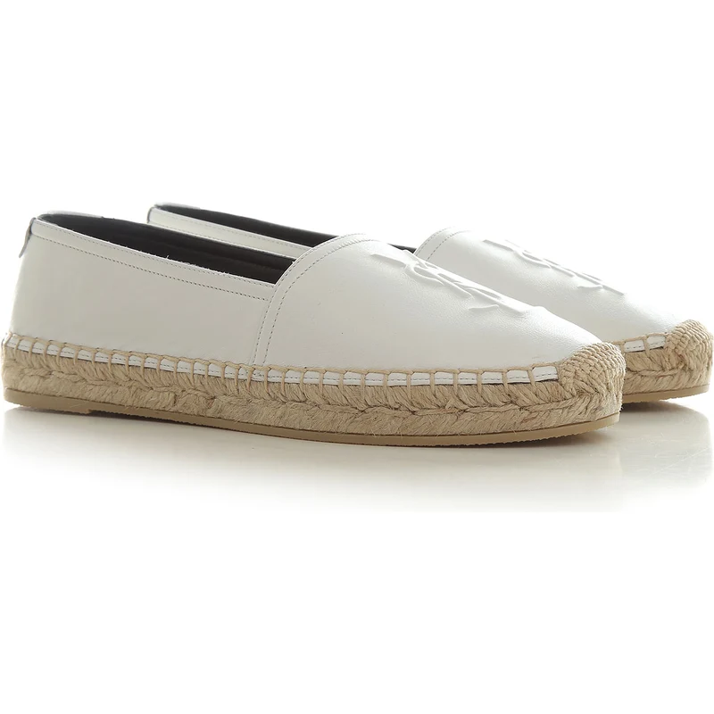 Yves Saint Laurent Kadınlar İçin Slip-on ve Sneaker Ayakkabılar İndirimli Satış Optik beyaz Deri 2023 5.5 9
