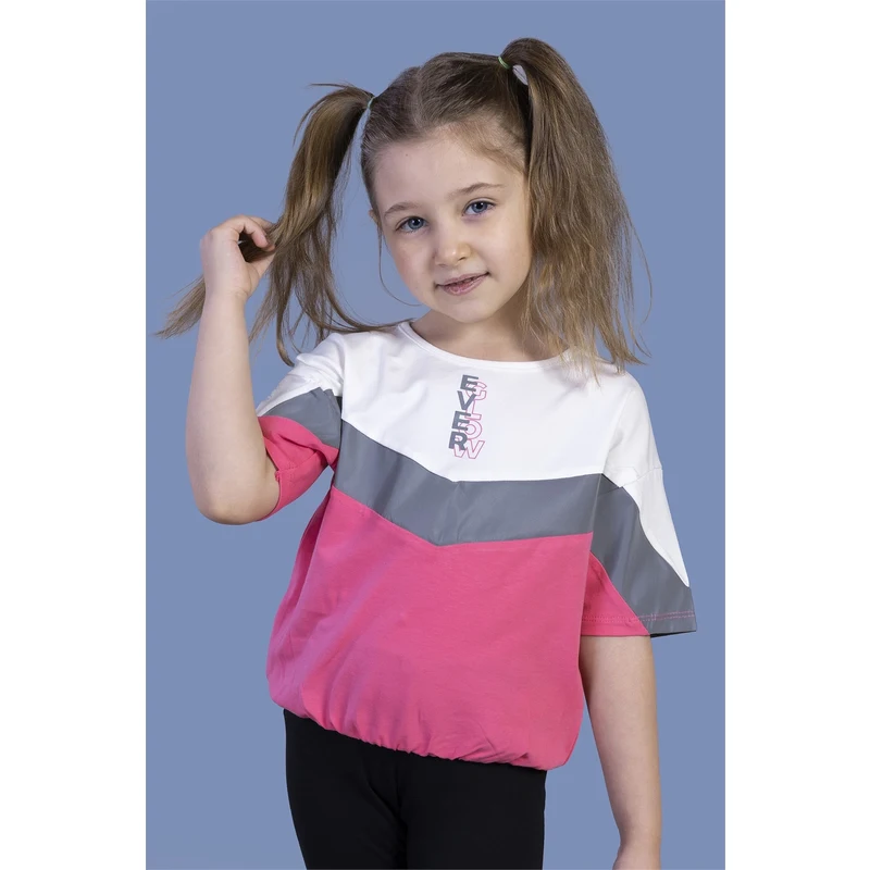 Toontoy Kids Fuşya Kız Çocuk Tişört Toontoy Kids Fuşya Kız Çocuk Tişört